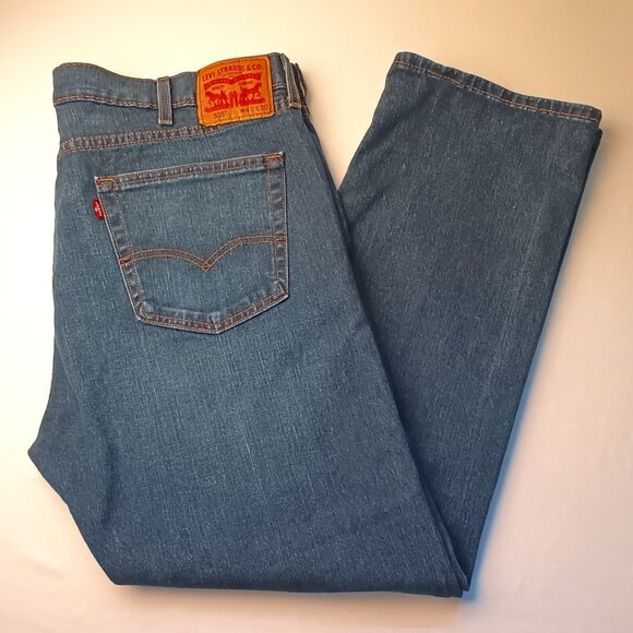 Men's Levi's Denim Jeans 505 Straight Regular Fit Medium Wash Size 40x30 - Picture 1 of 10